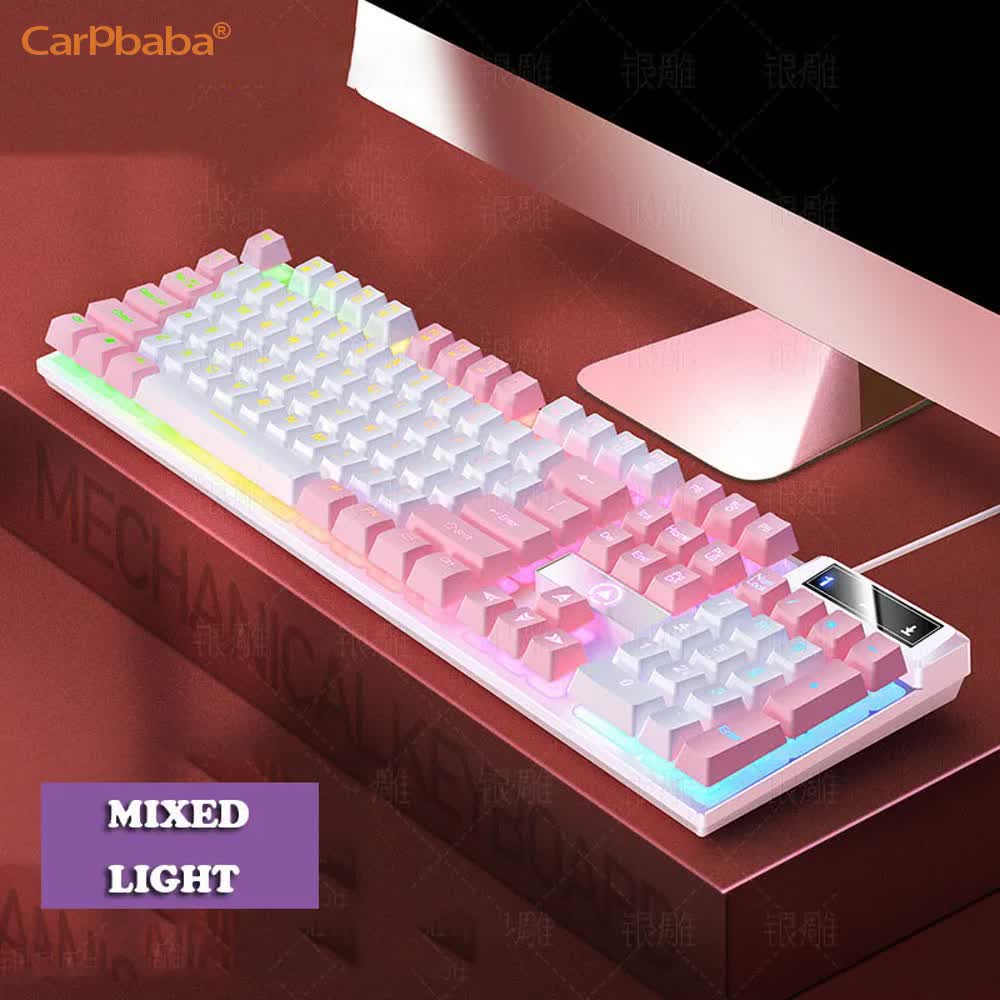 Gaming Keyboard And Mouse Combo - Carpbaba K500 104 Key USB Wired
