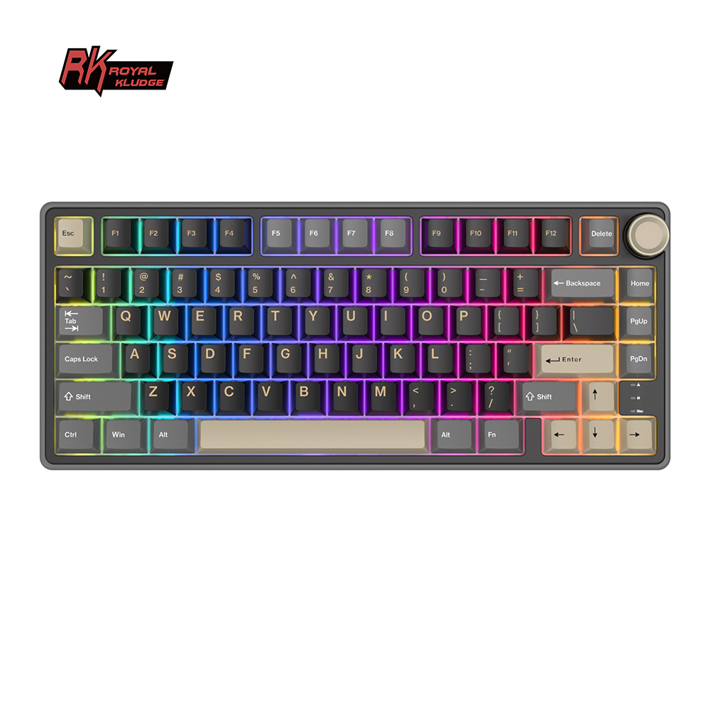 Gaming Keyboard Hot Swappable - Royal Kludge RK R75 Wired Gaming