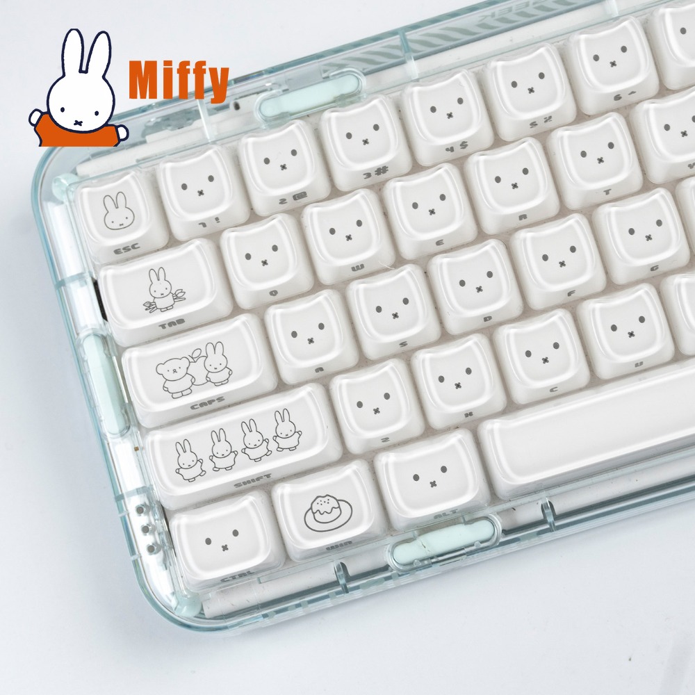 Kawaii Miffy Keycaps Cute Rabb - Gaming Keyboard Nearby review and price