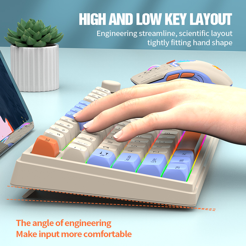 2.4G Dual-Mode Bluetooth Wirel - Gaming Keyboard Ergonomics review and price