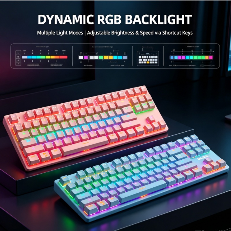 BAJEAL K300 87-Key Wired Mecha - Gaming Keyboard K300 review and price