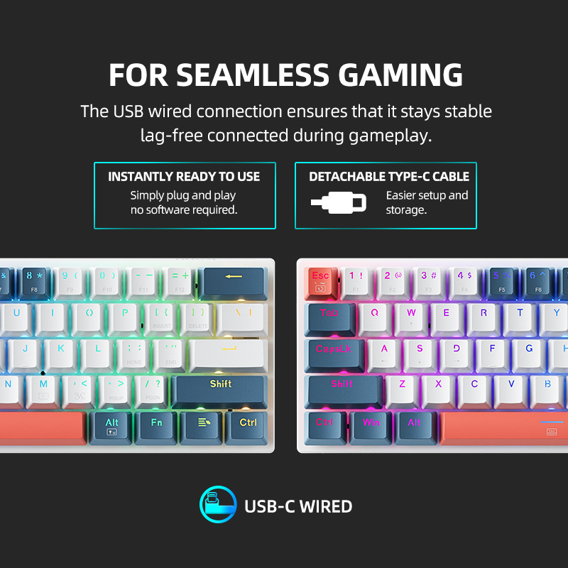 K500-B61 Machenike Mini Mechan - Gaming Keyboard Type C review and price