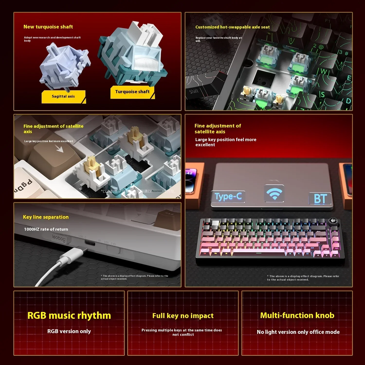 New Colors LEOBOG Hi75 HI75C H - Gaming Keyboard Extension review and price
