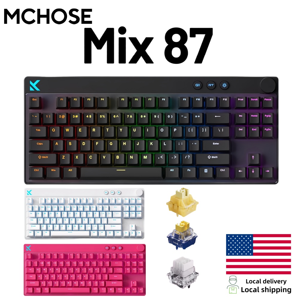 Mchose Mix87 Magnetic Swtich K - Gaming Keyboard Hot Swappable review and price