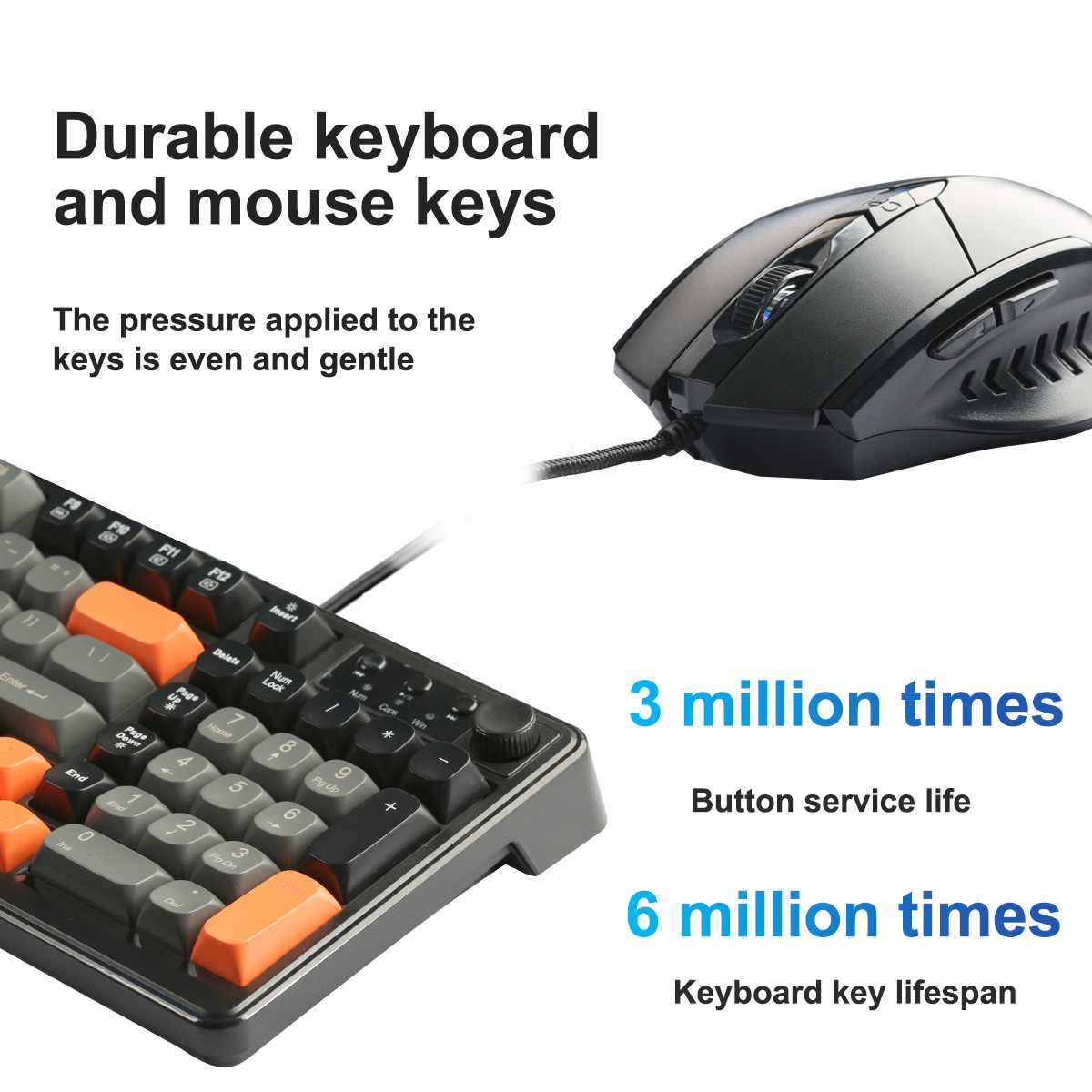 RGB Keyboard and Mouse, Wired  - Gaming Keyboard And Mouse Combo review and price