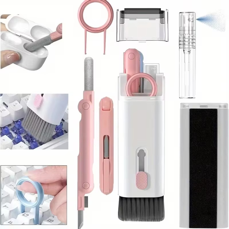 7 In 1 Earphone Cleaner Brush  - Keycap Puller Ring review and price