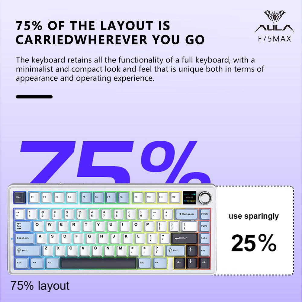AULA F75MAX Mechanical Gaming  - Gaming Keyboard Type C review and price