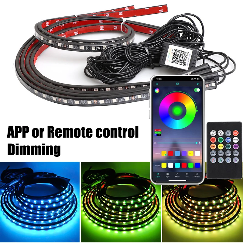 RGB Flexible LED Light bar Car - Rgb Underglow Strip review and price