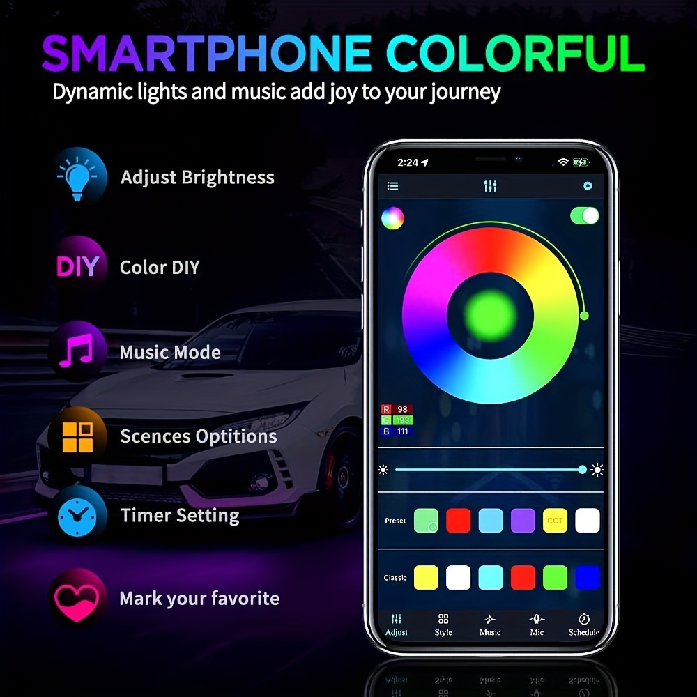 RGB Flexible Car Underglow LED - Rgb Underglow Strip review and price